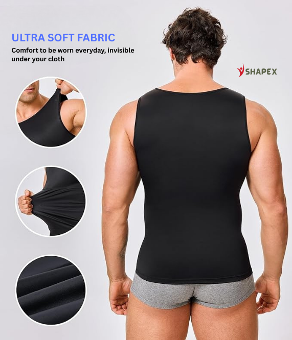 Shapex IronForm Compression Vest - Targets Belly & Side Fat, Lifts Posture And Stops Clothes From Clinging In All The Wrong Places