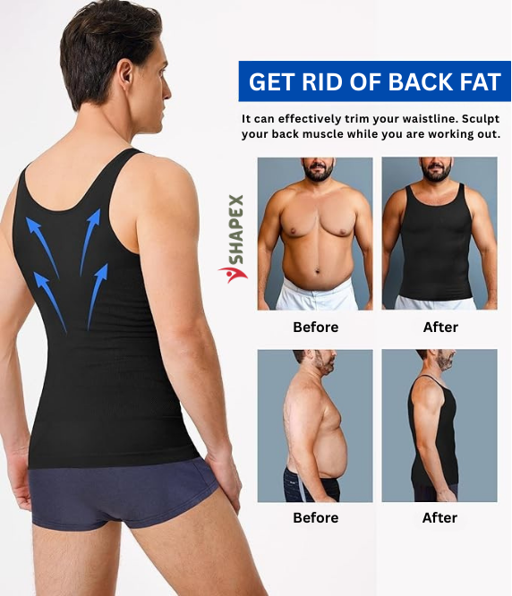Shapex IronForm Compression Vest - Targets Belly & Side Fat, Lifts Posture And Stops Clothes From Clinging In All The Wrong Places
