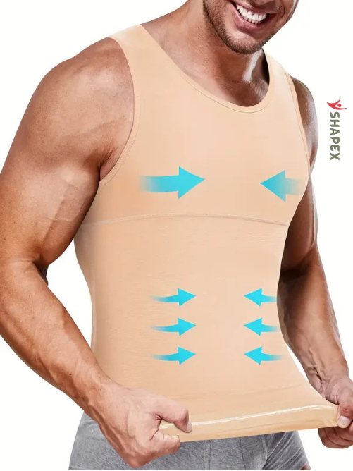 Shapex IronForm Compression Vest - Targets Belly & Side Fat, Lifts Posture And Stops Clothes From Clinging In All The Wrong Places